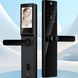 दृश्य स्क्रीन वीडियो कॉलिंग फिंगरप्रिंट कोड कार्ड संगत एल्यूमीनियम स्टील पीतल का दरवाजा - Product Image 1