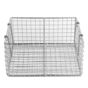 Roestvrijstalen Gaasmand Vierkante Flexibele Metalen Netkast/Keukenlade/Draadkorf Opslag Met Handgrepen Keukenstijl - Product Image 5