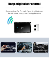 Adaptador Inalámbrico Ultra-Mini para CarPlay y Android Auto, Conexión Rápida, WiFi 5.8G, BT 5.4, Dongle Inteligente Portátil para el 98% de los Autos de Fábrica