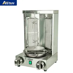 Horno giratorio vertical para encimera: máquina Shawarma de asador, máquina Kebob, puerta resistente a las manchas y al calor y eficiencia energética