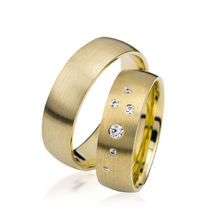 Ensemble de bagues de mariage plaqué or et rose 18k, 12 pièces, ensemble de bagues pour couple, fiançailles, strass, bijoux, bagues - Product Image 2