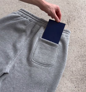 Wholesale Custom Men's Cotton Polyester Solid Plain Essentials Neoprene <b>Open</b> Leg Zip <b>up</b> Blank Sweatpants Jogger Men - Product Image 4