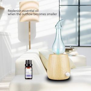 Difusor de Aromas con Base de Madera, 0.5L, Eléctrico, Sin Niebla, Ambientador para Hogar y Oficina - Product Image 2