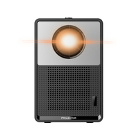 Proyector Full HD 1080P con 450 Ansi Lúmenes, Proyector LCD Inteligente Android GTV para el Hogar, Proyector Inalámbrico con WiFi Dual