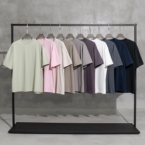 T-shirt de mode personnalisé de haute qualité 230g T-shirt décontracté à épaules tombantes en coton avec impression personnalisée pour hommes