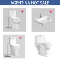 WC modernes à double chasse pour salle de bain, articles sanitaires, Argentine