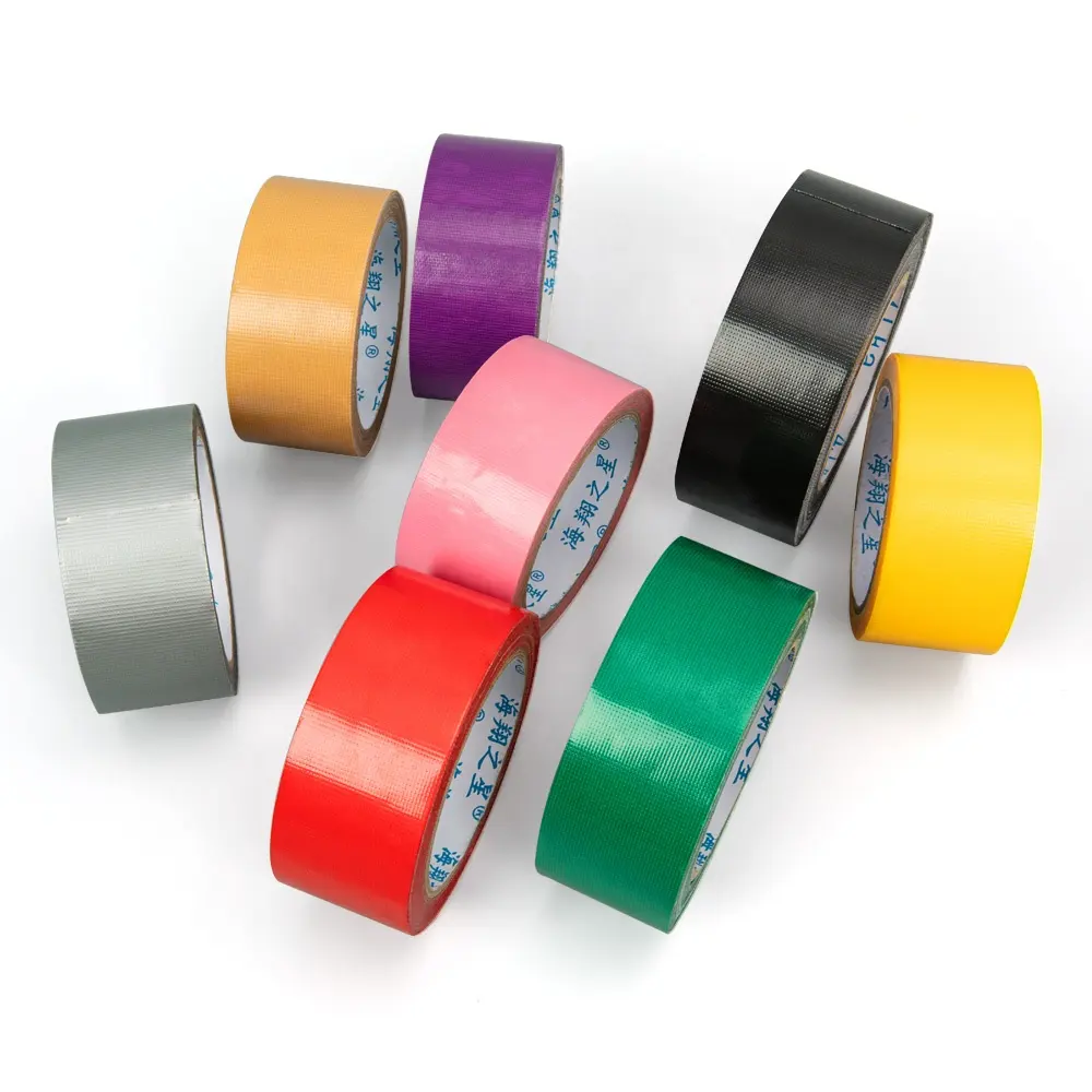 Fabriek Prijs Pe Waterdichte Heavy Duty Zilver Zwart Bulk Custom Gekleurde Lijm Doek Duct Tape Voor Tapijt Rand Bindend China