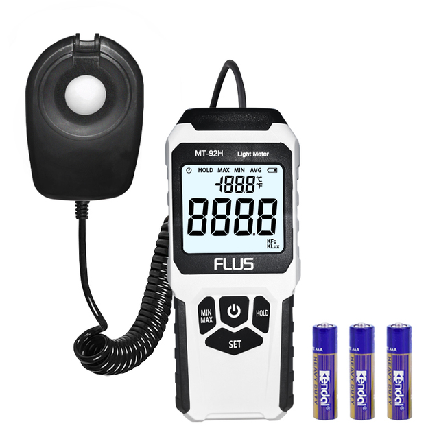 High Precision Digital Lux Meter Illuminometer Brightness Measurement Lux/FC Tester Photometer Luxmeter