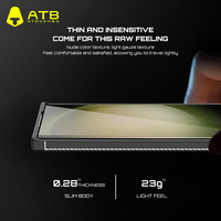 Housse de téléphone micro givrée anti-empreintes digitales ATB antichoc pour étui de téléphone portable Samsung