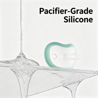Sucette pour bébé nouveau-né, design ultra-doux, sensation de sein maternel, silicone, utilisation nocturne, forme de tétine plate, aide au sevrage, apaisement du sommeil, 0-12 mois