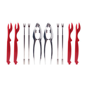 Outils de fruits de mer en acier inoxydable écorce de <span class=keywords><strong>crabe</strong></span> 3 pièces outil de crevettes <span class=keywords><strong>pince</strong></span> à homard <span class=keywords><strong>pince</strong></span> choisir ensemble d'outils de <span class=keywords><strong>crabe</strong></span> de homard - Product Image 5