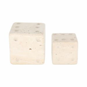 Cubi di travertino, oggetti decorativi per la casa, il bagno, l'ufficio, il soggiorno, da esporre sui scaffali. - Product Image 5
