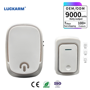 Sonnette sans fil écologique en plastique, grande puissance de pénétration pour hôtel, appartement, sonnette d'alarme sans fil - Product Image 6