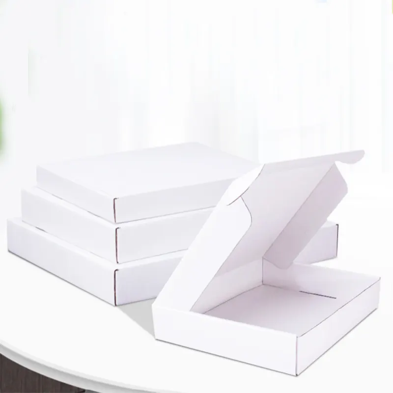 Durable plegable envío cajas de embalaje corrugado blanco pequeño Grande Mediano venta al por mayor 13*8*2,5