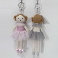 Fabricant de jouets – Nouveau porte-clés pendentif en peluche personnalisé, mignon, dessin animé, anime, poupée, danseuse de ballet, jouet en peluche pour fille