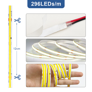 Lampu Strip LED COB, Lampu Strip LED COB 5mm 24V, Lampu Pintar 12V, RGB 12V, RGBW 5V, Strip LED RGB COB, RGB IC 24V, RGBW Dotless - Product Image 1