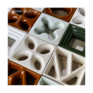 Autoclaved ngoài trời không gian thương mại vườn & phòng khách trang trí 195x195mm rỗng firebrick gạch mỏng tính năng - Product Image 1