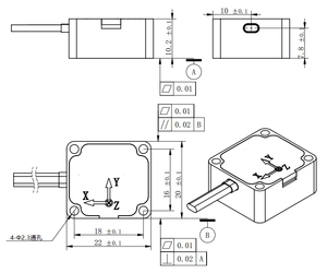 Robótica cirúrgica Integração OEM Detecção de colisão háptica IMU ± 16g 200Hz Força de movimento em tempo real Sensores de posição - Product Image 5