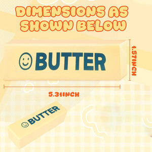 New Super Soft Slow Rising Butter Stick <b>Squishy</b> Toy Realistic Food Model Sensory Fidget Toy Blind Box for Anxiety Relief Gifts - Product Image 3