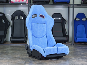 Vendita calda in Russia universale coppia di tessuto in pelle scamosciata grigio rosa reclinabile in fibra di carbonio sedili da corsa GIAS LowMax con doppio cursore - Product Image 3