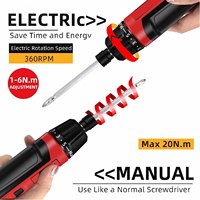 Ensemble de tournevis électrique à batterie rechargeable portable, moteur sans balais, couple maximal de 15 Nm, pour les constructeurs de modèles réduits, bricolage