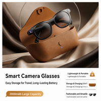 Lunettes Intelligentes CY03 MAX AI avec Caméra 8MP IMX219, Étui de Charge 290mAh, 32g, Diffusion Vidéo en Direct, Stock Prêt d'Usine OEM, Vente en Gros