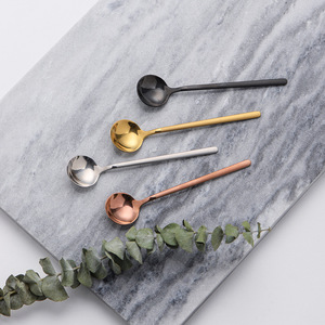 Cuillère à glace personnalisée avec logo, cuillère à miel en métal couleur or, mini-cuillère en acier inoxydable, cuillère à thé - Product Image 4