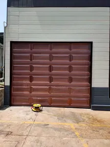 Moderno Garage porta di sicurezza sportello di isolamento elettrico impermeabile in acciaio polimero antifurto Villa Design grafico in lega di alluminio - Product Image 6