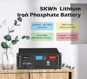 <span class=keywords><strong>Batterie</strong></span> au <span class=keywords><strong>lithium</strong></span> Cyclenpo 51,2 V 100 Ah LiFePO4 pour montage en rack de serveur, stockage solaire domestique 48 V, 2,5 kWh, stockage d'énergie domestique - Product Image 1