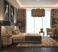 Lit King Size Luxe Matelassé à Points Diamant avec Tête de Lit Large pour Chambre Principale, Villa, Suite d'Hôtel ou Projet Hôtelier