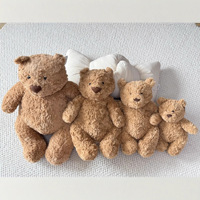Peluche Ours JC Barcelona Mignon, Jouet en Peluche Doux, Décoration d'Intérieur, Cadeau Anti-Stress pour Amis, Cadeau d'Anniversaire