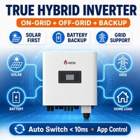 Système de stockage d'énergie domestique modulaire monocristallin TUV pour alimentation hybride hors réseau/sur réseau 50 kW, prêt pour l'installation en mer (SEA), 220 V/230 V