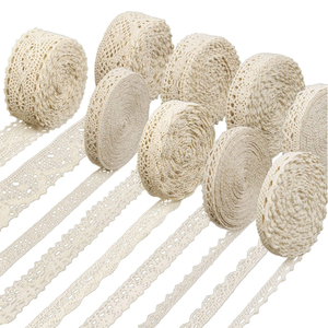 Passamaneria in pizzo ricamato in cotone ecologico per lavori artigianali, decorazioni fai da te per borse e cucito, stile classico - Product Image 3