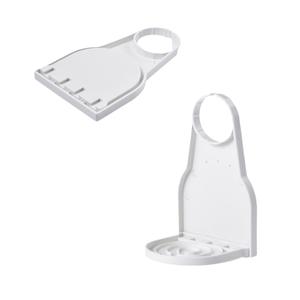 LM Organisateur universel blanc pour lessive, design pliable et détachable, accessoires pour porte-savon, bac de récupération des gouttes, porte-gobelet, tissu - Product Image 2