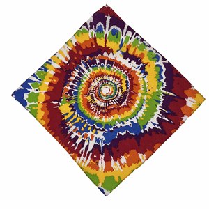Vente en gros d'enveloppes pour <span class=keywords><strong>cheveux</strong></span> de cow-boy pour hommes et femmes 22 "X 22" <span class=keywords><strong>Bandana</strong></span> carré en coton Logo personnalisé Gradient Tie Dye Design Bandanas - Product Image 3
