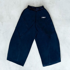Pantalones de chándal gruesos y pesados de 500GSM y 600GSM, estilo paracaídas, de alta calidad, de pierna ancha y holgados, fabricante. - Product Image 2