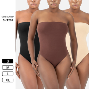 SK1210 Body Shortie sans bretelles pour femmes Contrôle du ventre Shapewear Sculpt Body Shaper avec bretelles amovibles Combinaisons Top - Product Image 3