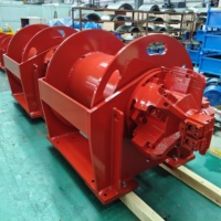Treuil hydraulique marin à tambour unique, équipement de levage de bateaux robuste, certifié CE avec frein hydraulique