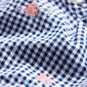 Stock Children's Plaid Dress Style <b>Ballon</b> Sleeve Factory Direct Wholesale T Shirts - Product Image 4