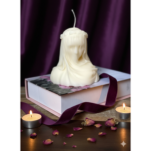 Vela con forma de escultura de dama velada grande - Product Image 4