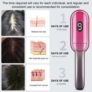 Gran oferta, peine masajeador de cuero cabelludo para estimular el crecimiento del cabello, peine para masaje del cuero cabelludo con vibración, masajeador de cabeza eléctrico - Product Image 3