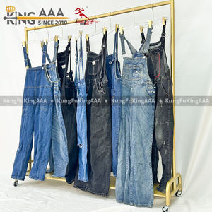 KungFu KingAAA Vendita all'Ingrosso di Abbigliamento Usato, Tute in Denim da Donna Vintage Mix per Boutique e Venditori <span class=keywords><strong>Online</strong></span> - Product Image 2