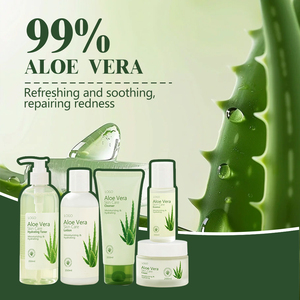 Ensemble de soins de la peau à l'aloe vera naturel coréen OEM <span class=keywords><strong>Lotion</strong></span> et toner à l'extrait d'aloe vera hydratant et apaisant <span class=keywords><strong>pour</strong></span> produits <span class=keywords><strong>pour</strong></span> le <span class=keywords><strong>visage</strong></span> - Product Image 5