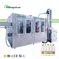 Mingstar prix usine complète automatique mini petite entreprise bouteille eau lavage embouteillage et capsulage machine