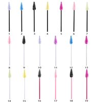 Baguette de mascara jetable en forme de poire en forme de larme brosse en nylon outils d'extension de cils brosse de nettoyage de cils