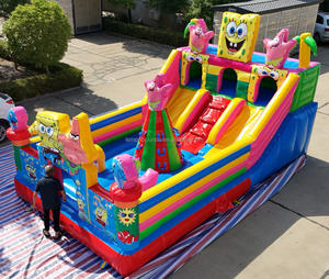 <span class=keywords><strong>Castillo</strong></span> Inflable Comercial de <span class=keywords><strong>Bob</strong></span> <span class=keywords><strong>Esponja</strong></span>, <span class=keywords><strong>Castillo</strong></span> Inflable de PVC Resistente para Fiestas, Alquiler para Eventos al Aire Libre, 4*7m - Product Image 2