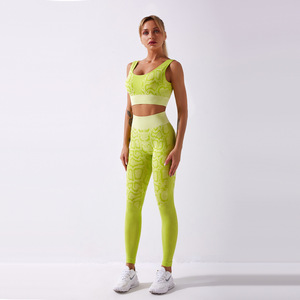 Vêtements <span class=keywords><strong>de</strong></span> sport pour femmes, ensemble <span class=keywords><strong>de</strong></span> yoga à motif serpent, leggings <span class=keywords><strong>de</strong></span> course à taille haute, soutien-gorge <span class=keywords><strong>de</strong></span> sport, 2 pièces - Product Image 5