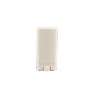 Bouteille de conteneur de bâtons de déodorant de forme ovale en plastique vide OEM 14g 15g emballage de bouteille vide de déodorant blanc - Product Image 6