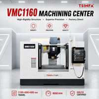 VMC1160 Mitsubishi CNC Vertical Machining Center 3-5 Axis BT40 Spindle Tunggal untuk Produksi Massal Pabrik OEM ODM