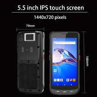 PDA Industrial Resistente con Android 10, Terminal de 5.5 Pulgadas, Lector de Códigos QR 2D, RFID, GPS Certificado, Escáner de Códigos de Barras para Inventario